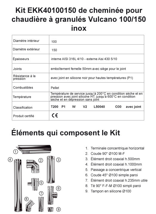 
                  
                    Kit Conduit Ventouse pour Chaudière Pellet
                  
                