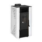 Qubo 9 kw poele a granules blanche