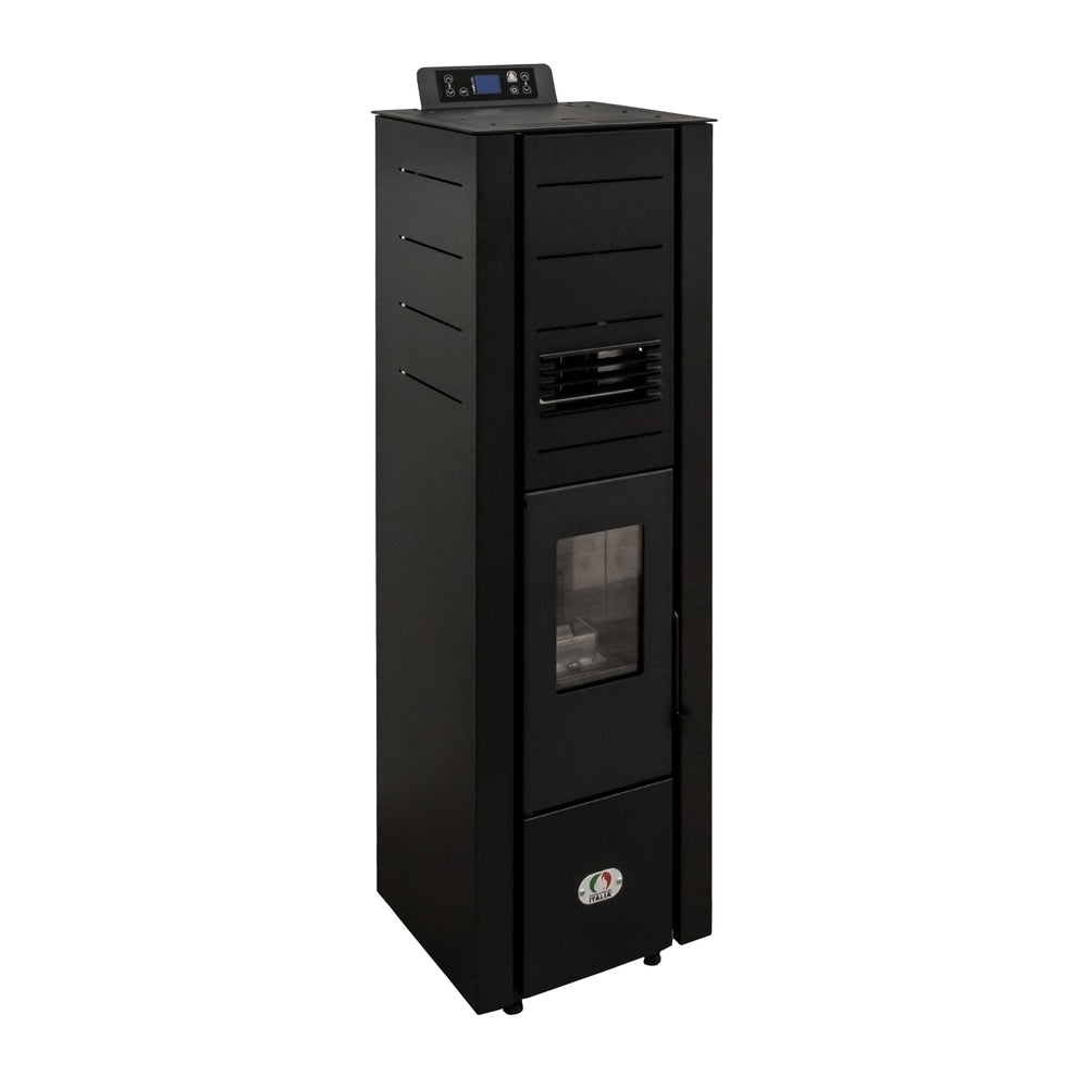 poele a granules 7 kw etroit et haut Colonna 6 Noir