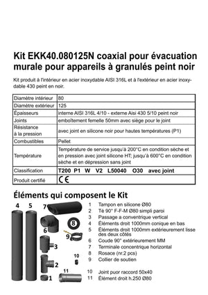 
                  
                    Kit Conduit Ventouse Horizontal pour Poêle à Granulés
                  
                